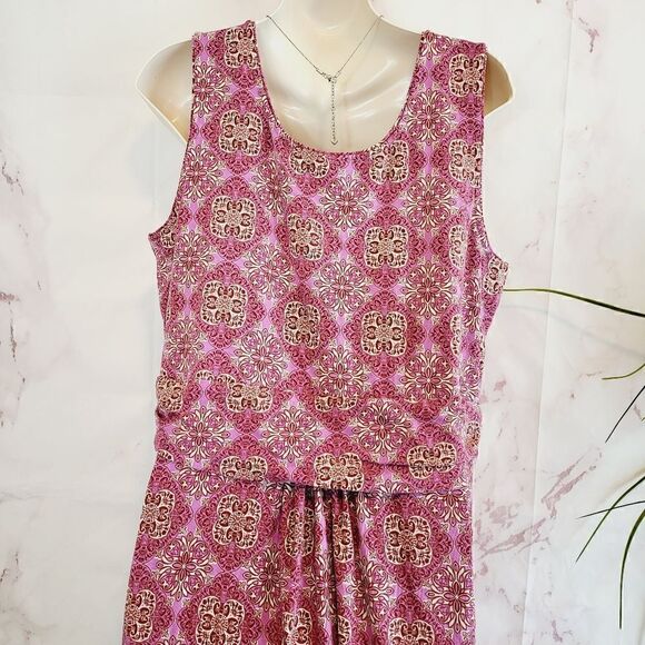 Sahalie pretty pink print maxi dress - Picture 5 of 9